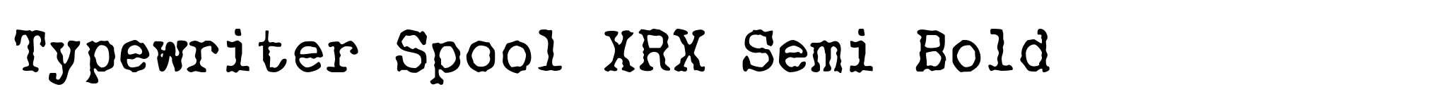 Typewriter Spool XRX Semi Bold image
